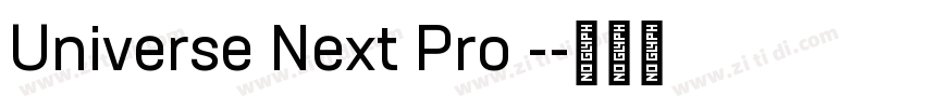 Universe Next Pro -字体转换
